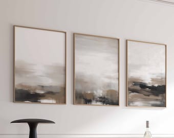 Abstract Art Print Set 3 Prints Landscape Painting Scenery Prints Nordic Prints Contemporary Art New Home Decor Farmhouse Prints Digital Art