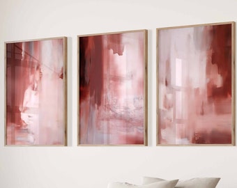 Set of 3 Minimalist Wall Art for Home Prints Apartment Decor Printable Poster Digital Download Aesthetic Print Wall Decor Oil Painting Print