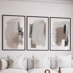 Printable Wall Art Abstract Wall Art Posters Set Of 3 Farmhouse Prints Farmhouse Wall Decor Farmhouse Room Decor Digital Download Prints