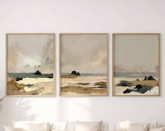 Landscape Print Set Of 3 Coastal Decor Sea Farmhouse Wall Art Beach House Decor Nature Home Decor Wall Art Living Room Poster Print Download