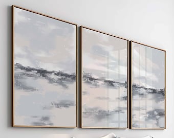 Abstract Art Print Set Modern Abstract Gallery Wall Art Set of 3 Modern Prints Simple Abstract Art Landscape Printable Abstract, Printable