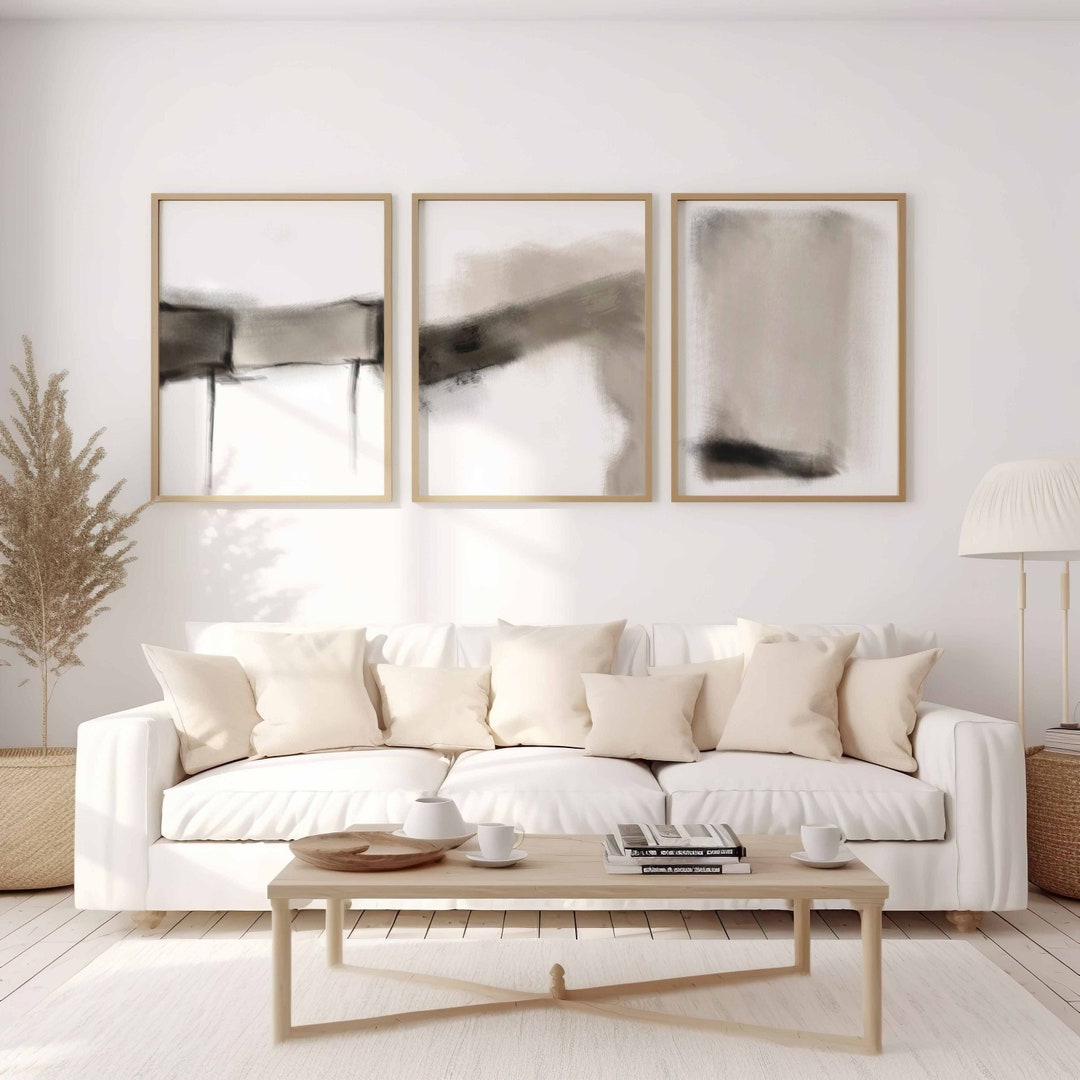 Printable Minimalist Modern Neutral Abstract Poster Gallery Wall Art ...