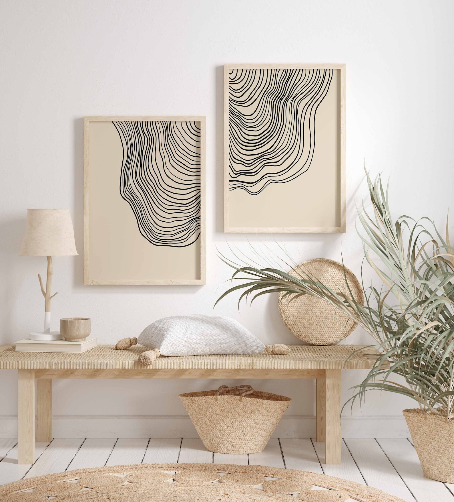 Set of 3 Prints Modern Wall Decor Print Abstract Art, Digital Download ...