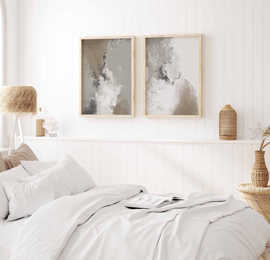 Neutral Printable Gallery Wall Art Set of 3 Beige Tan Abstract Posters ...