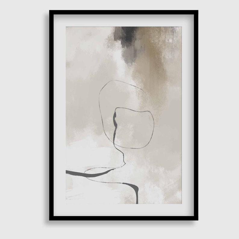 Modern Simple Neutral Gallery Wall Art Set of 3 Pastel Nordic Prints ...