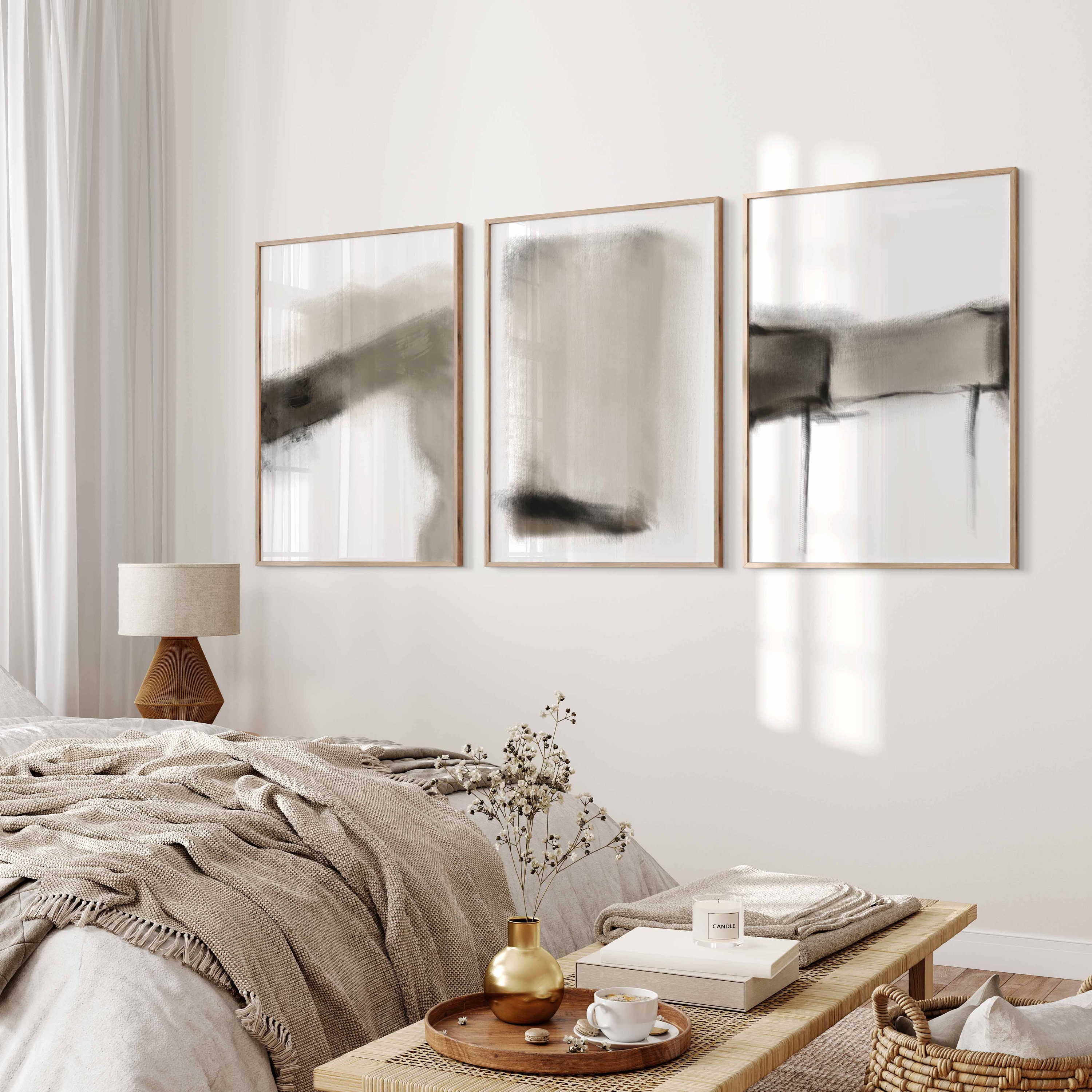 Printable Minimalist Modern Neutral Abstract Poster Gallery Wall Art ...