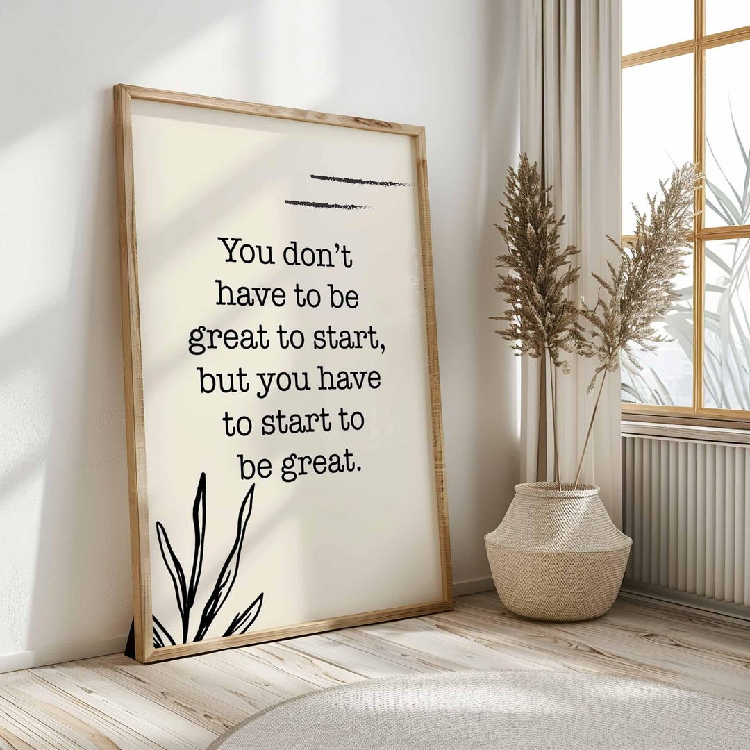 Inspirational Quote Wall Art Prints Printable Trendy Home Decor Art ...