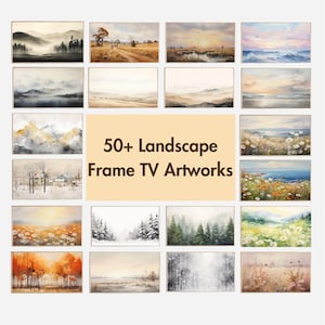 Ensemble d'oeuvres d'art pour téléviseur avec cadre Samsung, plus de 50 oeuvres d'art pour téléviseur, paysages pour cadre, ensemble d'oeuvres d'art pour téléviseur Collection d'oeuvres d'art en téléchargement numérique oeuvres d'art pour télévision oeuvres d'art pour téléviseur modernes