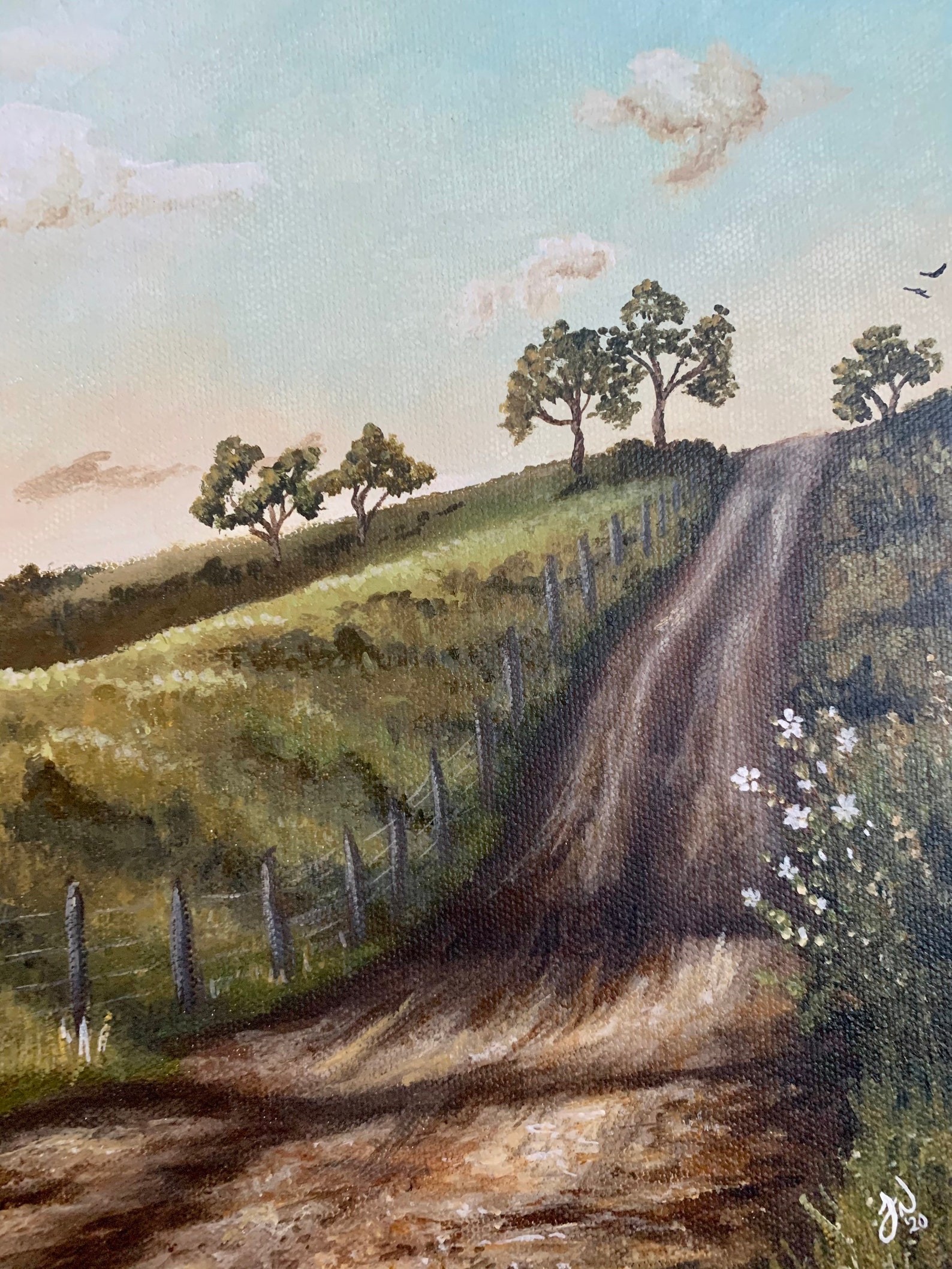 10x10 Country Road Acrylic Painting - Etsy Israel