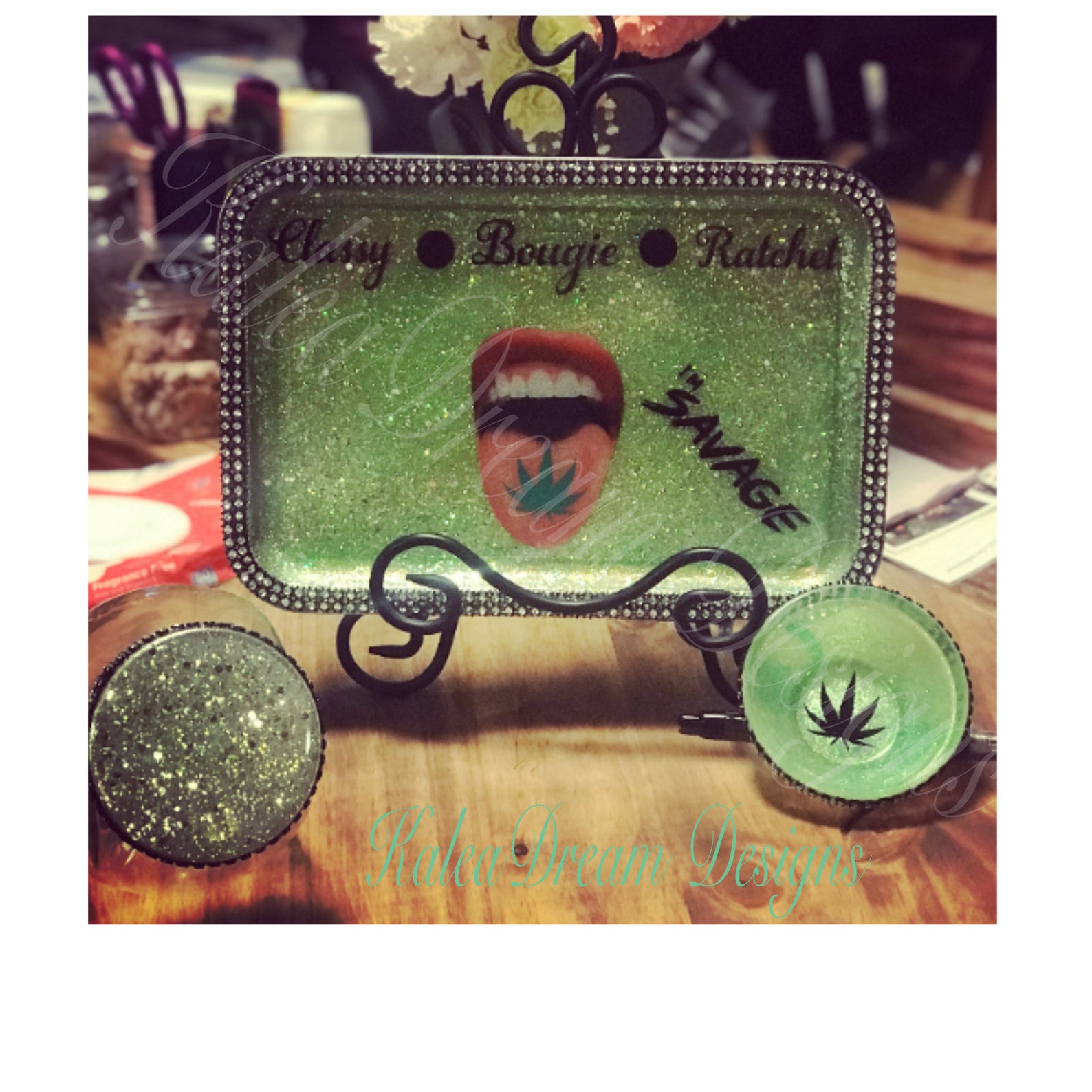 Weed trayrolling tray custom weed tray glow in the Etsy