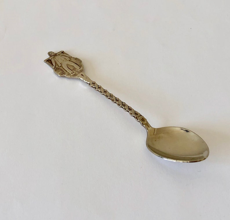 Collectors Spoon NETHERLANDS Souvenir Collectors Spoon Collectors Tea Spoon Vintage SILVER Souvenir SPOON Dutch Man With Pails