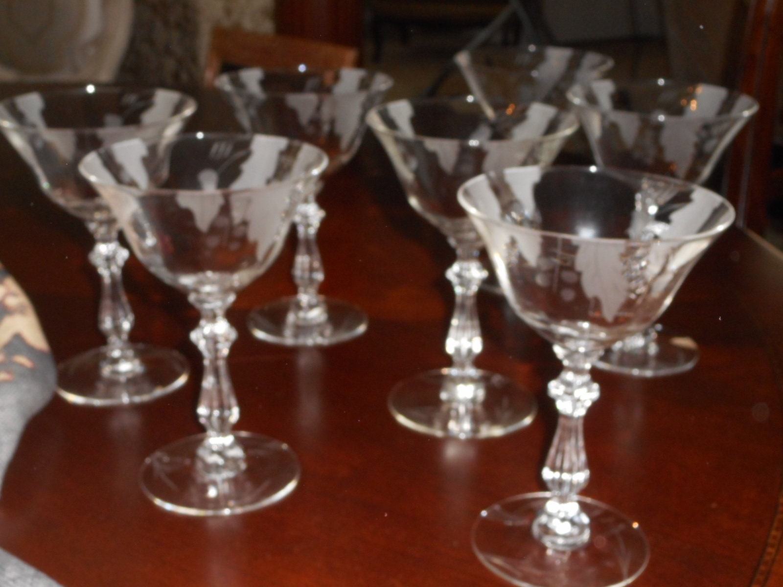 etched goblets
