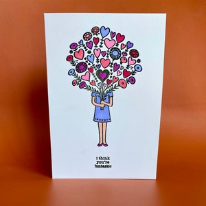Je pense que vous êtes fantastique - Carte de vœux, Juste parce que, Carte d’amitié, Carte de fête des mères, Carte d’encouragement, Carte de lutte, Carte de soutien