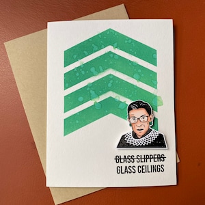 Ruth Bader Ginsburg - RBG-wenskaart, vrouwenemancipatie, glazen plafond, feministische kaart, gefeliciteerd met je promotie