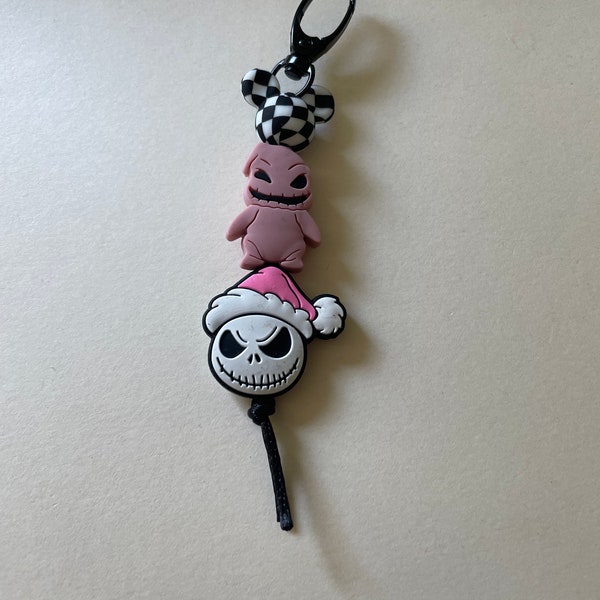 Pink NBC Spooky Keychain