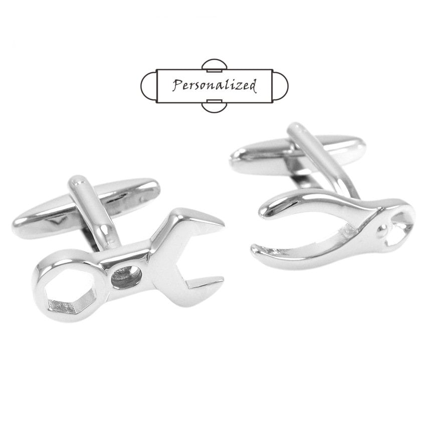 Personalized Cuff Hammer and Pliers Tools Cufflinks Cuff Links Building a Nation House Builder Construction Cuff Links Comes with Gift Box