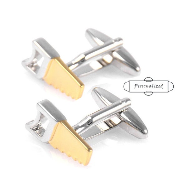 cufflinks personalised/Hammer and Pliers Tools Cufflinks Cuff Links Building a Nation House Builder Construction Cuff Links Comes with Gift