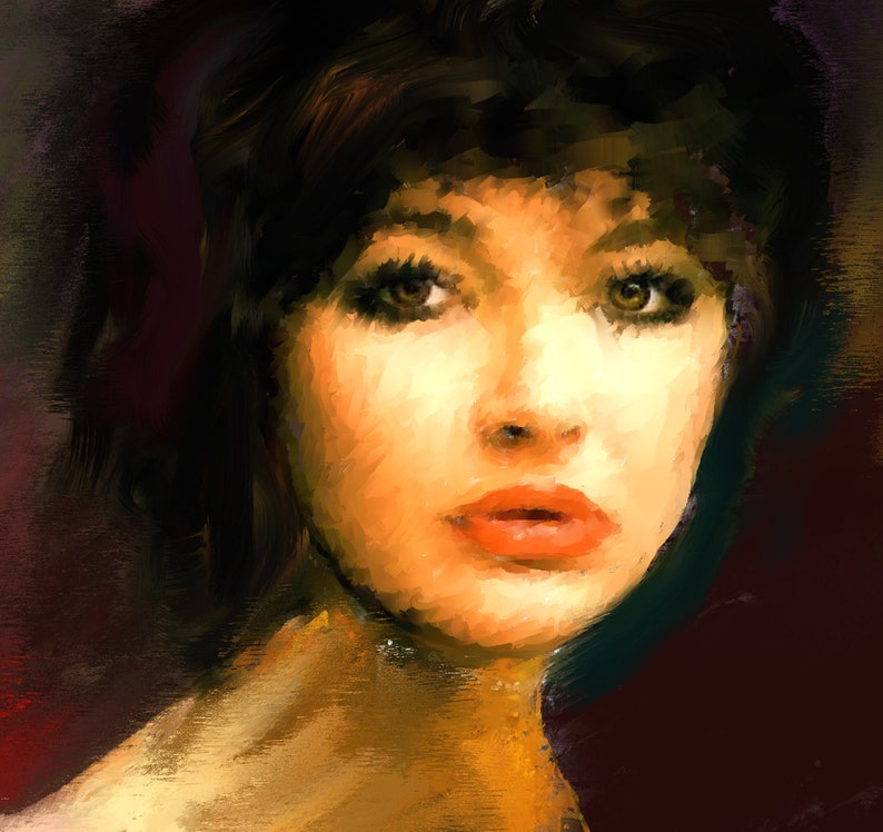 Acrylic on Canvas Custom Portrait Painting
