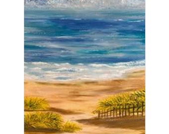 Featuring my original artwork. The Beach Fine Art Poster.