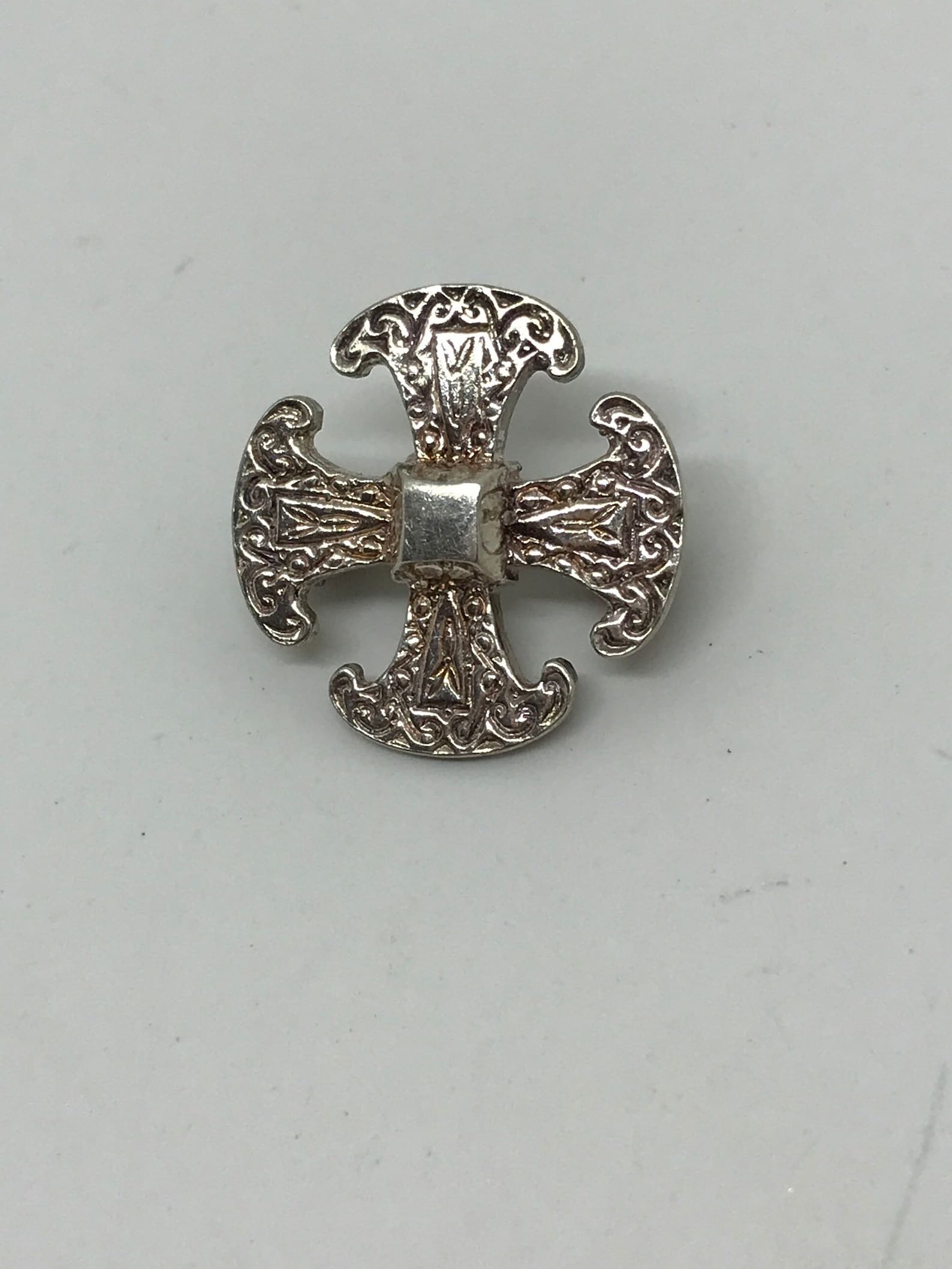 1970s Silver Maltese Cross Brooch. - Etsy UK