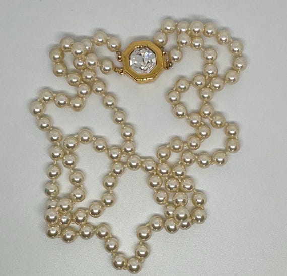 SAL Swarovski faux pearl necklace