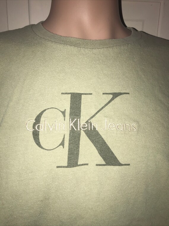 Vintage 90’s Calvin Klein Forest Green Shirt. - image 2