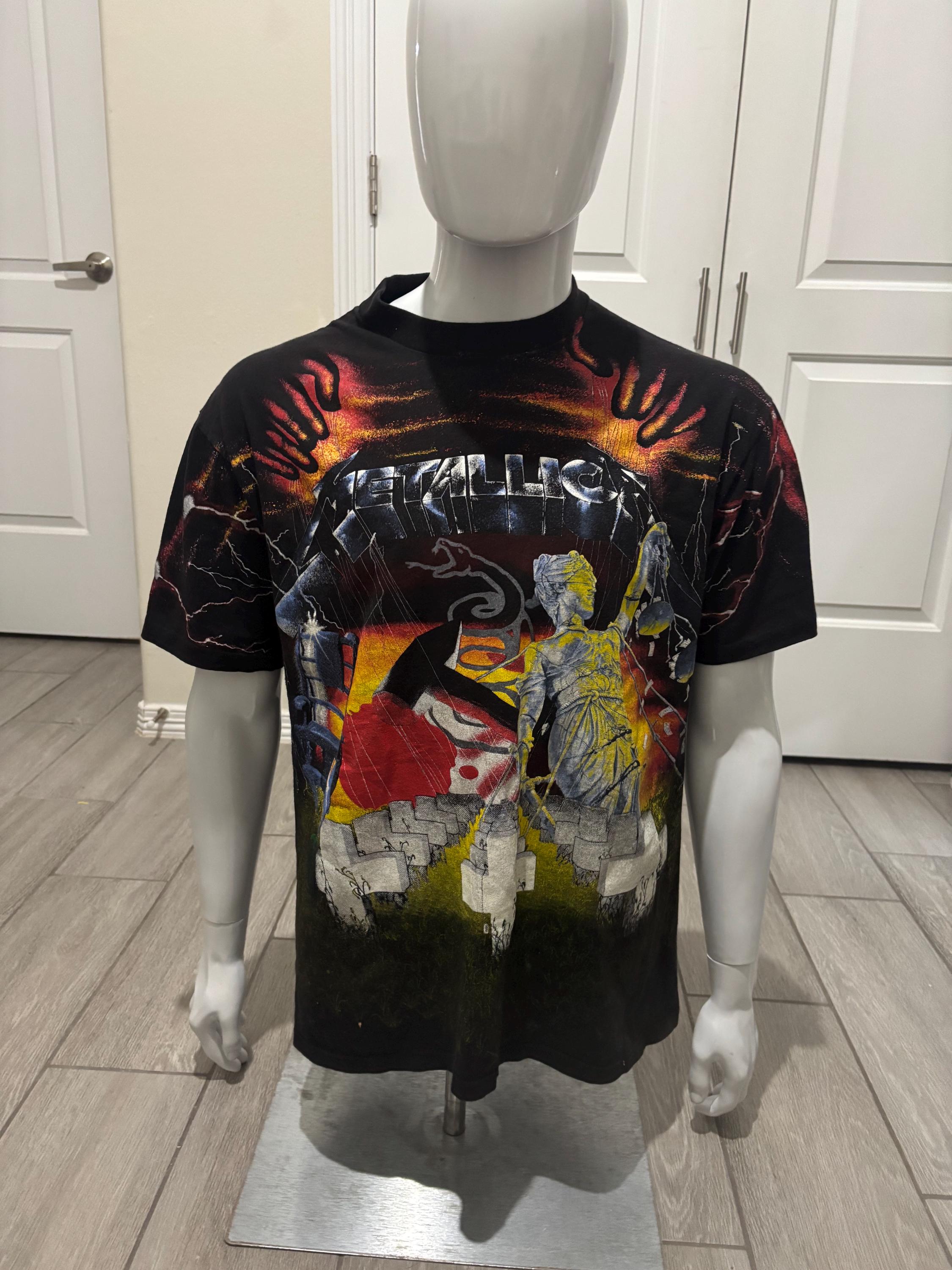 Vintage '91 Metallica Wild Oats Master of Puppets AOP Shirt - Etsy