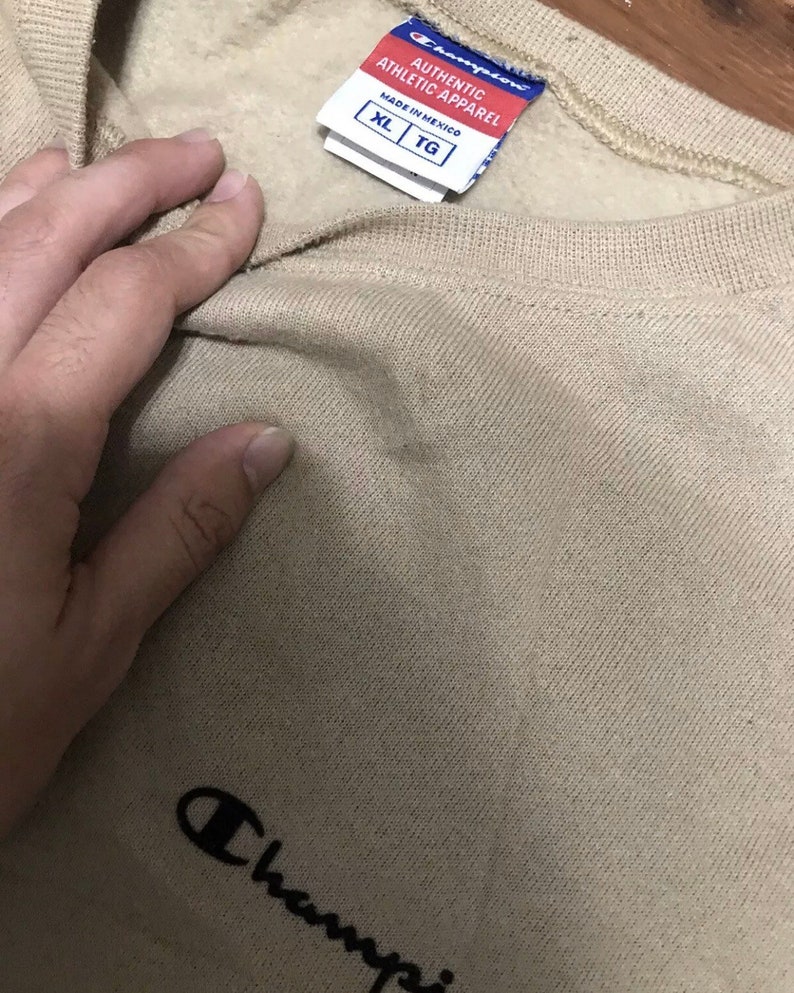 Vintage Champion Tan Sweater