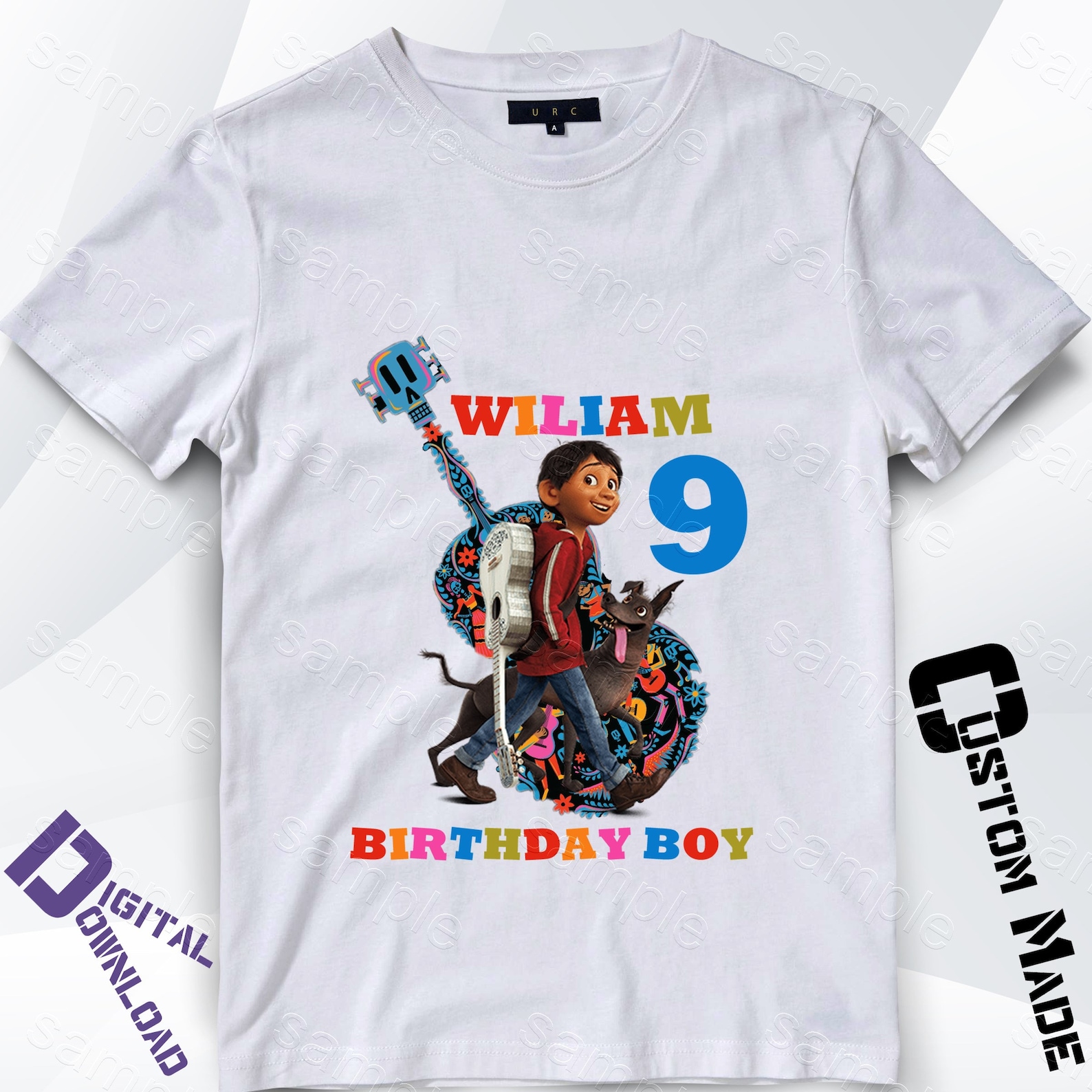 Coco Iron on Transfer, Coco Birthday Shirt Design, Coco Personalize DIY ...