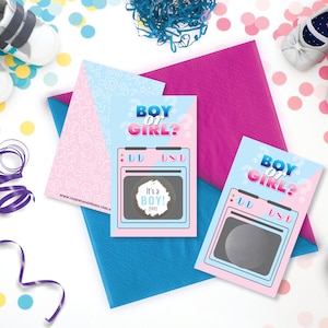 Rubbelkarten / Baby Gender Reveal