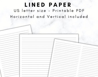 Lined Printable Journal Paper
