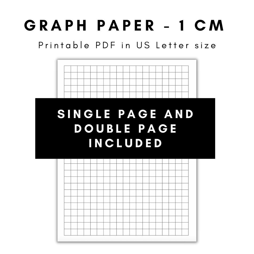 graph paper printable graph paper graph paper printable etsy
