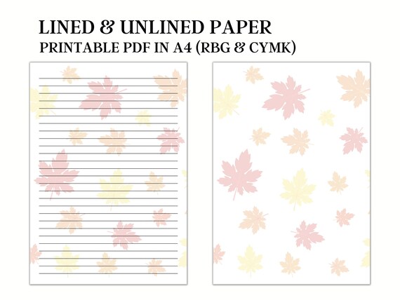 Fall Printable Paper Fall Printable Writing Paper Fall Etsy Fall Printable Paper Fall Printable Writing Paper Fall Etsy
