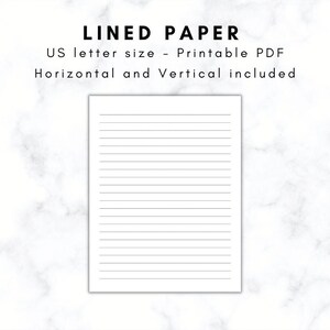 Lined Printable Journal Paper image 4
