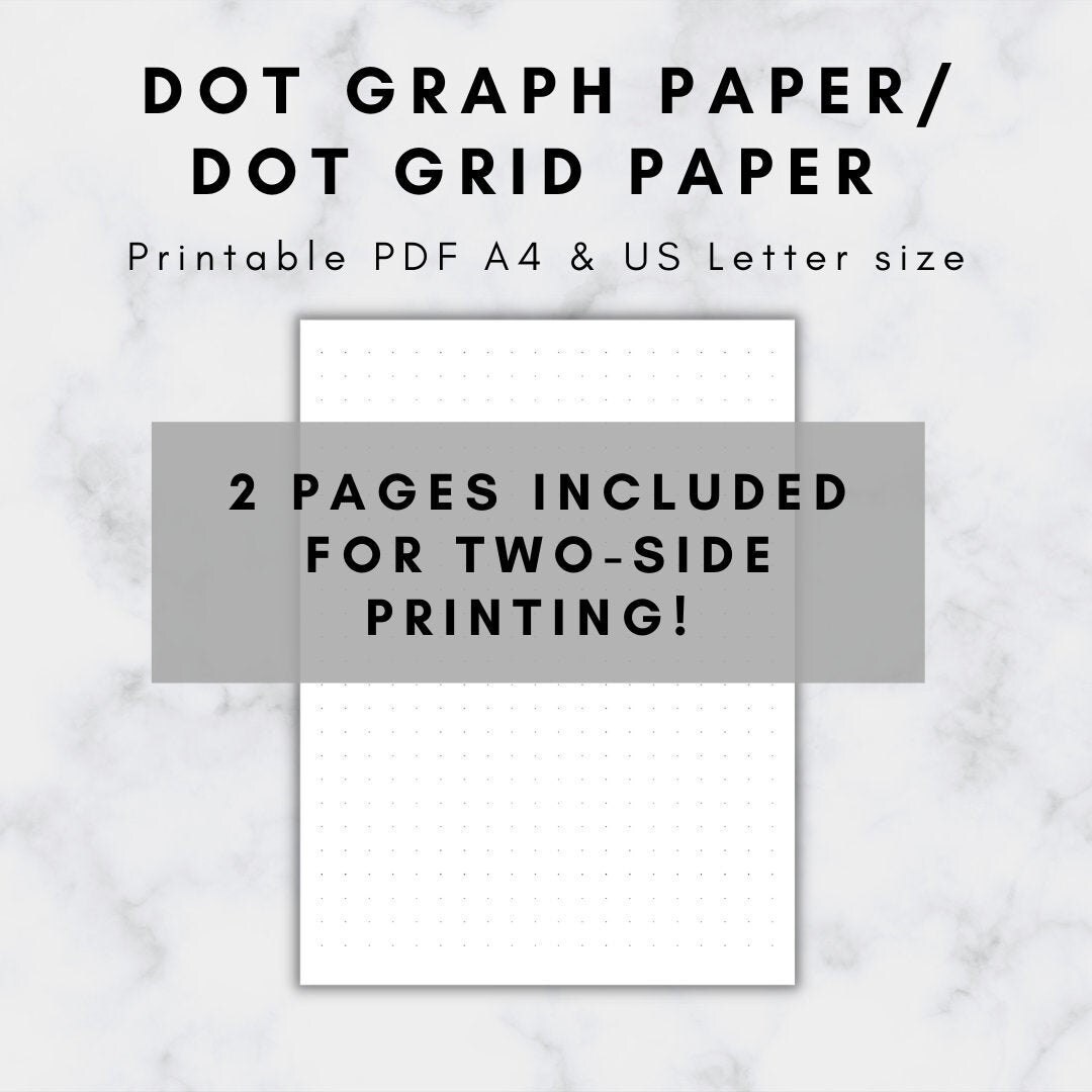 Dot Graph Paper, Dot Grid Paper, Dot Grid Paper Printable, Dot Graph ...