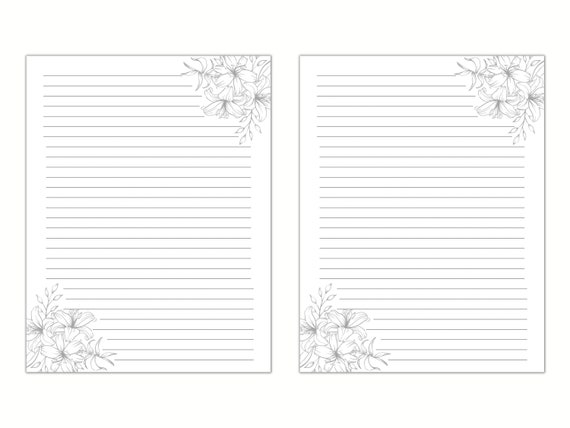 Cute Printable Notebook Paper - FREE DOWNLOAD  Writing paper printable  stationery, Printable lined paper, Free printable stationery