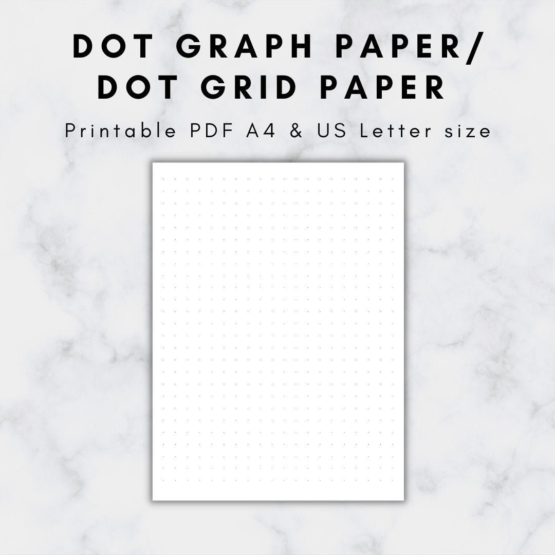 Dot Graph Paper, Dot Grid Paper, Dot Grid Paper Printable, Dot Graph ...