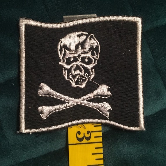 Vintage Jolly Roger Piraten Schadel Punk Rock N Roll Biker Etsy