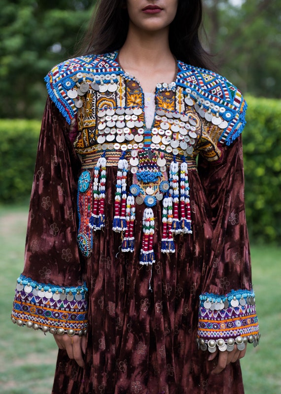 Afghani Gypsy Boho Bohemian Embroidered Jacket Dre