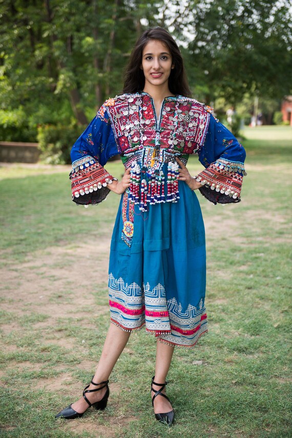 Afghani dress Traditional dress vintage afghan kuc