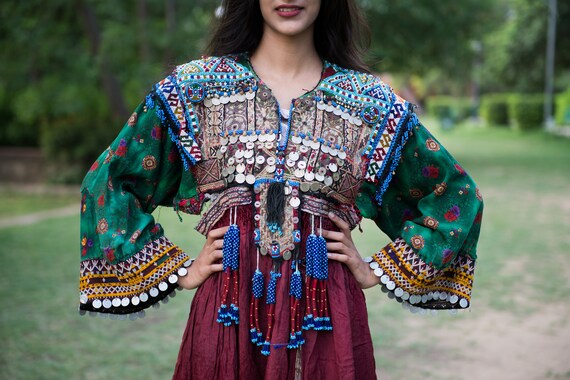 Traditional Afghani Gypsy Boho Bohemian Embroidere
