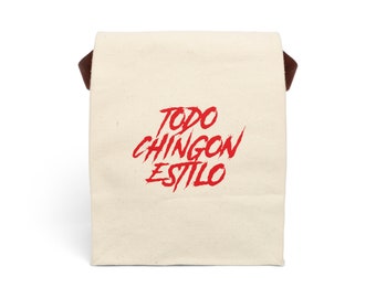 Borsa da pranzo in tela Todo Chingon Estilo con tracolla