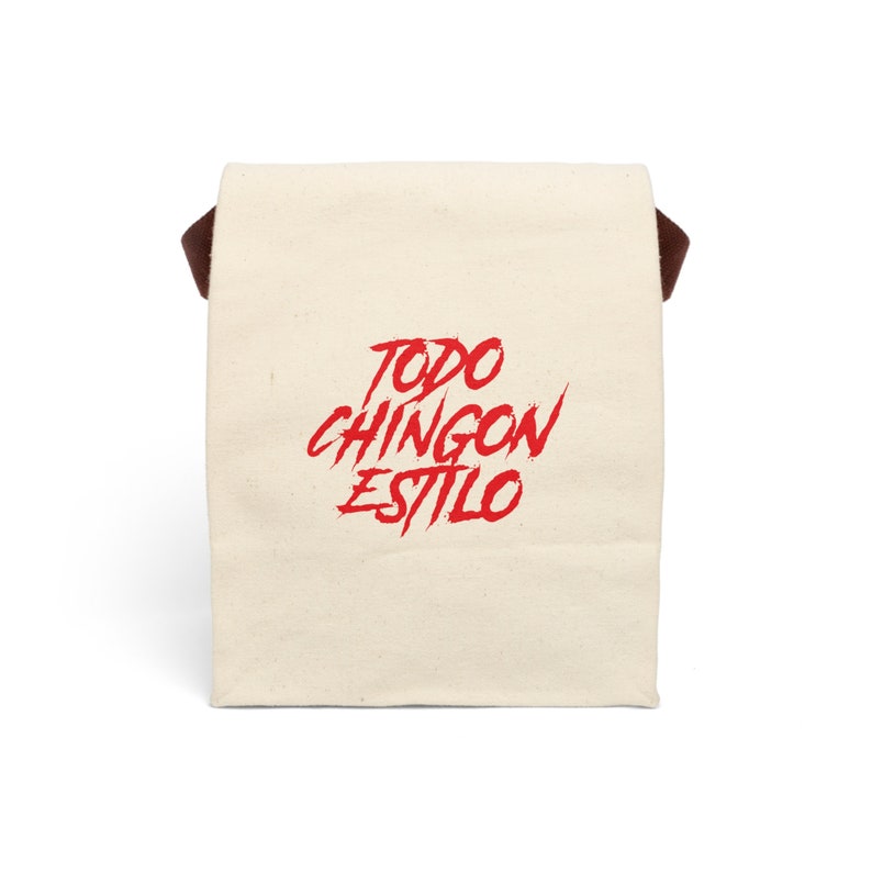 Bolsa de almuerzo de lona con correa Todo Chingon Estilo imagen 1