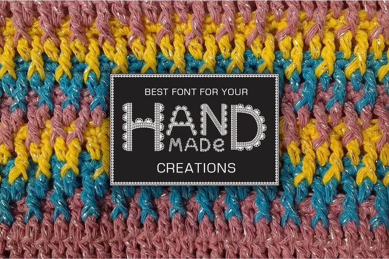 Otf and Eps Files Machine Embroidery Fonts Crochet SVG Craft Lace Font