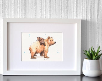 BEAR BROTHER PAINTING - Fine art Prints and original - popular right now - trending now