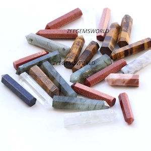 Pencil Tower- Mixed Mini Crystal Points- Bulk Stone Tower- Healing Crystal- Gemstone Pencil Towers- Loose Gems