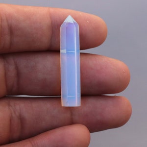 Lápis de opalite com pedras preciosas - Lote de atacado Ponto de cristal de opalite - Obelisco de opalite - 30 a 40 mm - Fabricação para joias