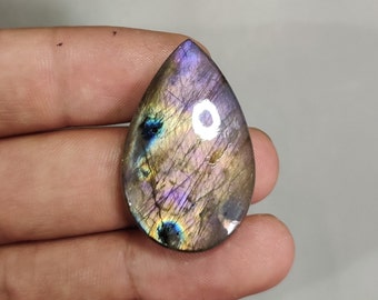 Pietra preziosa labradorite naturale multi viola appariscente - Creazione di gioielli - Labradorite arcobaleno - 36x22x5.5 MM