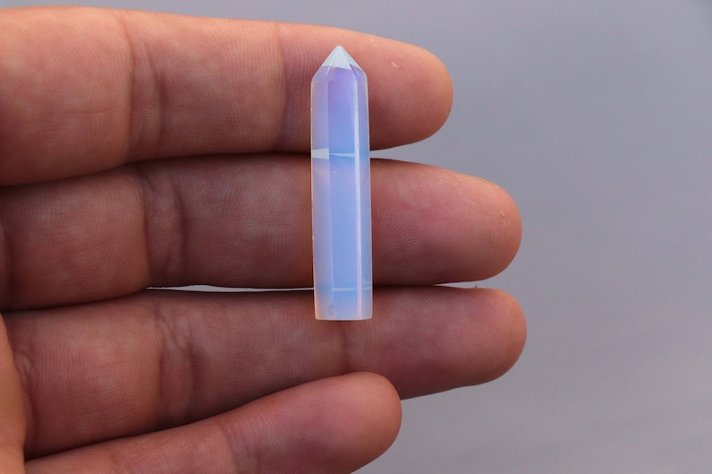 Opalite Pencil Gemstone Wholesale Lot Opalite Crystal Point Opalite Obelisk 30 To 40 mm Making for Jewelry 画像 1