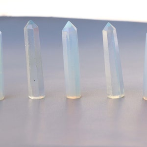 Opalite Pencil Gemstone Wholesale Lot Opalite Crystal Point Opalite Obelisk 30 To 40 mm Making for Jewelry 画像 4